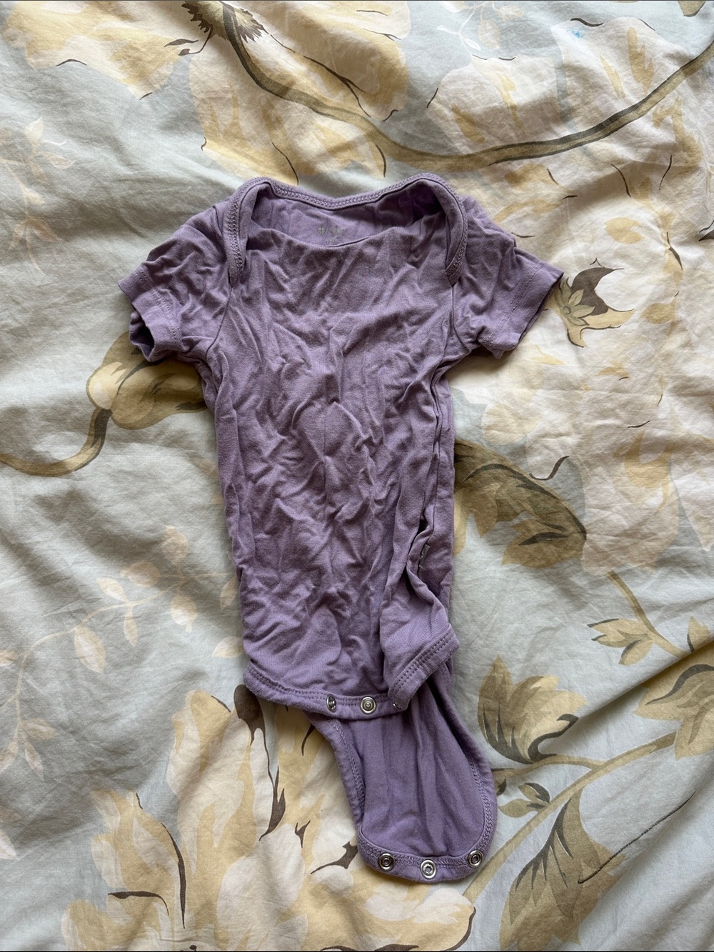 Kyte BABY Lilac Short Sleeve Bamboo One-Piece Bodysuit